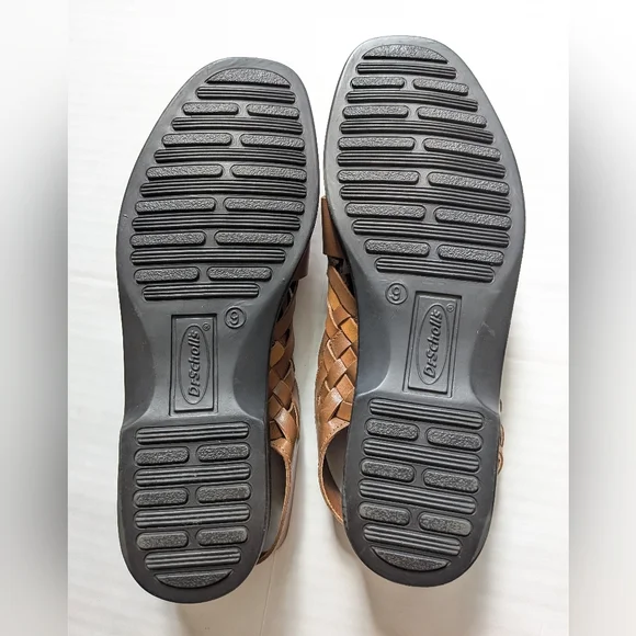 Dr Scholl's Brown Leather Sandals Size 9 - Picture 8 of 12